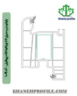 بازشو درب سری 72 ویتانوا خانه پروفیل - کد 1009