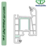 بازشو درب سری 60 ویتانوا خانه پروفیل – کد 1014