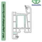بازشو درب بزرگ سری 60 ویتانوا خانه پروفیل – کد 1015