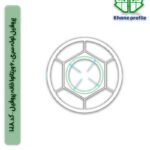 پروفیل لوله سری 60 ویتانوا خانه پروفیل – کد 1018