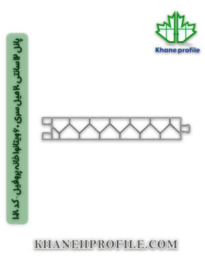 پانل 12 سانتی 20 میل سری 60 ویتانوا خانه پروفیل – کد 1020